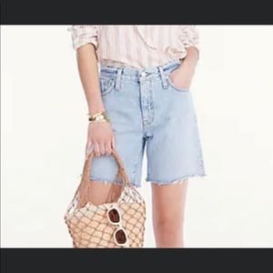 J. Crew Mid length jean shorts Size 24